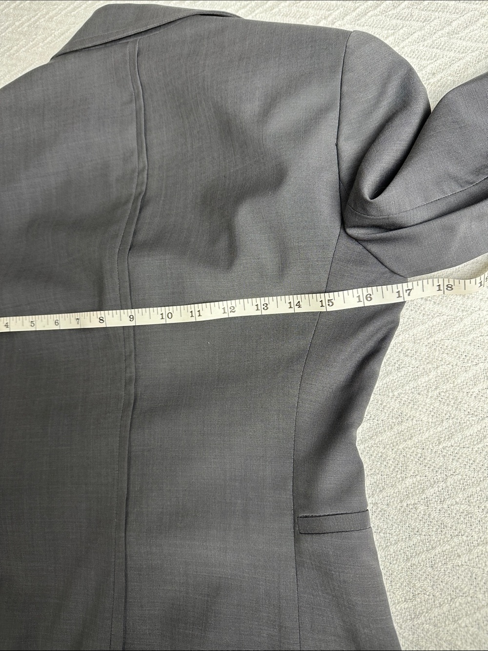Marlowe wool Italy blazer minimalist gray quiet luxury business casual capsule - Picture 14 of 16